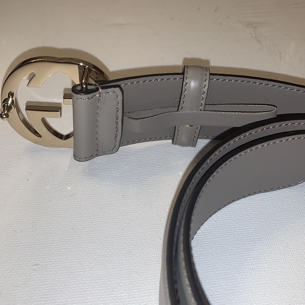 Gucci leather belt interlocking GG - Picture 4 of 10